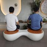 White Fiberglass Furniture Sets Large Lightweight Fiberglass Tables Seating