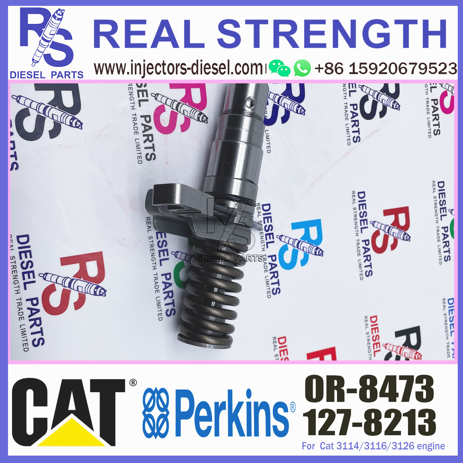 Cat 3116 Engine Diesel Common Rail Fuel Injector 127-8213 0R-8473 For Caterpillar Industrial