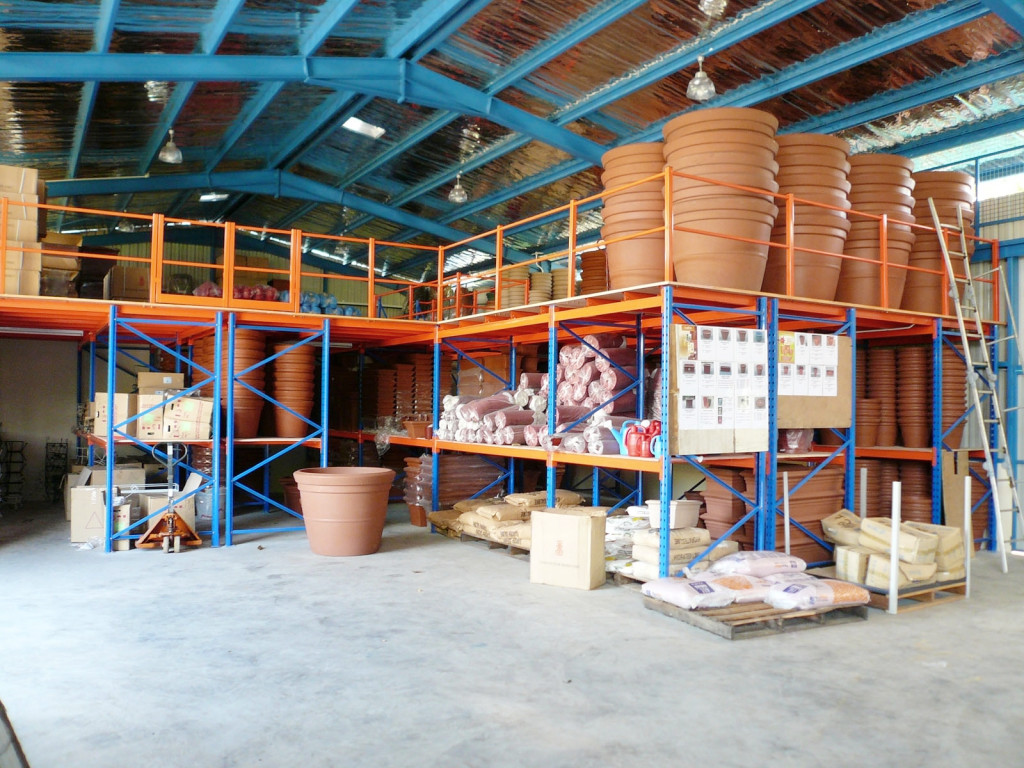 2-3 Levels Heavy Duty Mezzanine Racking, Steel Mezzanine Floor Warehouse Shelf Platform