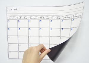 Wholesale PET Surface 17x12&quot; Dry Erase Magnetic Monthly Calendar Promotional Magnet Calendar Magnetic Grocery List from china suppliers