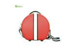 Makeup ABS Round Cosmetic Case With Shoulder Strap