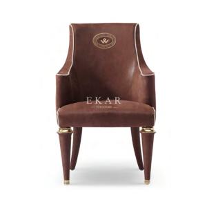 Wholesale Leather Contemporary Upholstered Dining Room Chair W002D5B from china suppliers