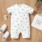 2023 Summer In Stock 100% Cotton Baby Jumpsuit Factory Reasonable Price Baby