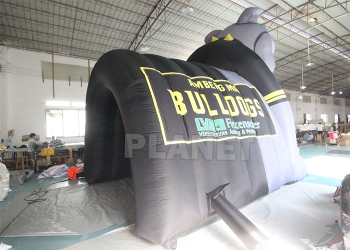 Custom Team Oxford Inflatable Football Sports Helmet & Tunnel Mascot Inflatable Bulldog Tunnel