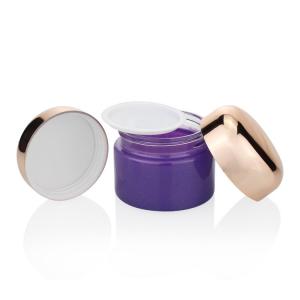 Wholesale Custom Eye Cream Packaging Jar Glass 30ml Purple Cream Glass Jar For Cosmetic from china suppliers