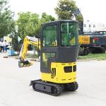 Multifunctions 1500kg Mini Track Excavator Earth Moving Machinery Compact Digger