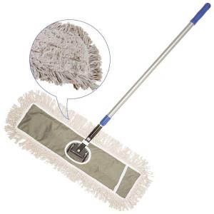 China Shopping Mall Floor Cleaning Tool 24''*11'' Flat Dust Cotton Dry Mop on sale