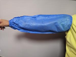 Wholesale PE Coated Reinforced SMS Medical Arm Sleeves Breathable Blue Color Anti - Liquid from china suppliers