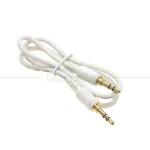 High Quality Gold Silver Plated Male to Male 3.5mm TRS 3 Poles Stereo Jack Audio
