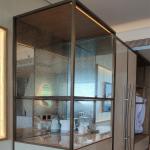 Clothing store display rack stainless steel drawing mirror titanium gold clothes
