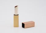 Gold Square Vintage Metal Aluminum Lip Balm Tube Bulk