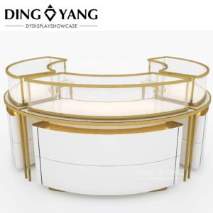 Wholesale Customized Fashion Commercial Brass Circular Jewelry Showcase For Sale from china suppliers