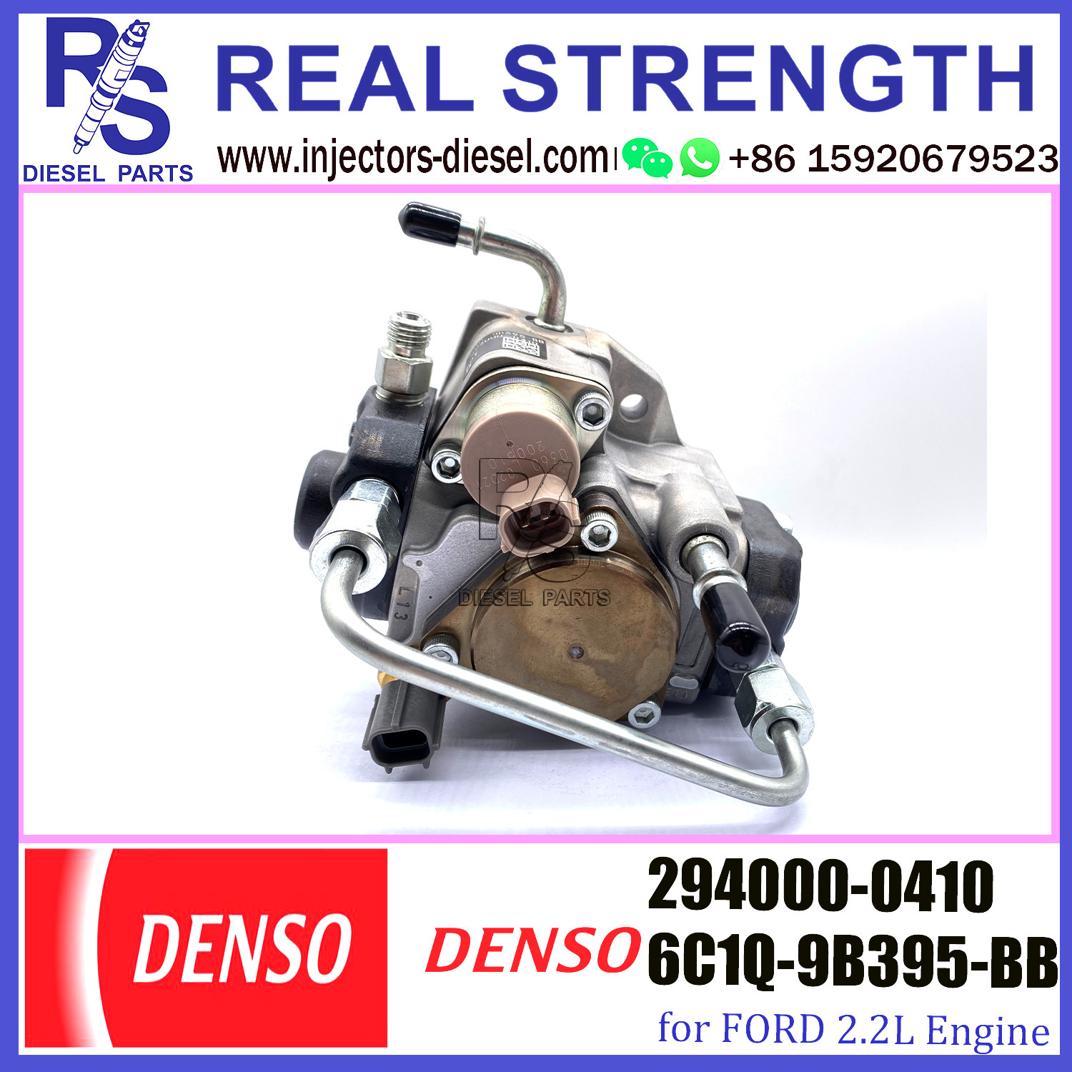 294000-0410 Common Rail Diesel Pump 6C1Q-9B395-BB For Ford Engine