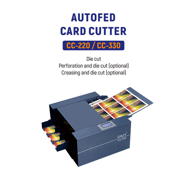 Automatic Playing Card Cutting Machine with accuracy Automatic Business Card Cutter Electic Card Cutter CC-330S