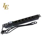 Manufacture 8 Ways EU PDU Power Distribution Unit 19 Inch Mounted For Rack