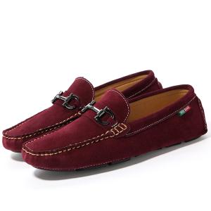 Wholesale 2015 Fashion Men's Shoes Suede Leather Size(38-44) Red+Blue+Gray Flats Loafers -LWMC15001 from china suppliers