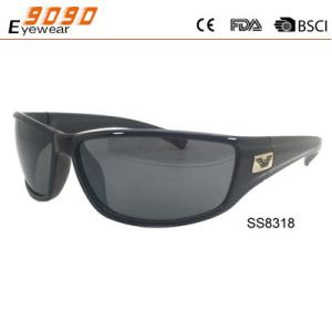 Wholesale Hot sale style sports sunglasses with plastic frame,UV 400 protection lens from china suppliers