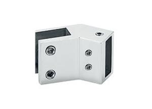 Wholesale Anti Rust Stainless Steel Glass Clamps , Elegant Outlook Frameless Glass Fittings from china suppliers