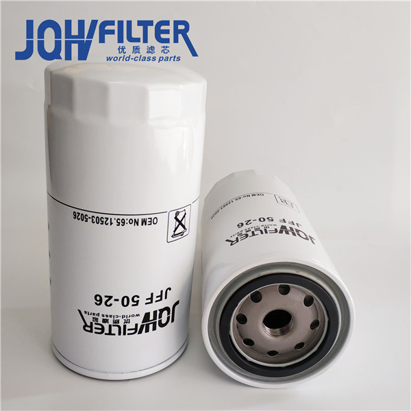 OEM DX-9 R215-9 Excavator Fuel Filter JFF50-26 FF5485 12503-5026 P550881 6754-79-6140