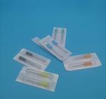 Red Purple Disposable Syringe Needles Inclined Out Diameter 1.4mm 17G For