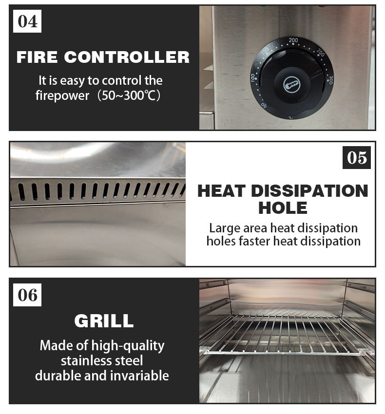 19 KG Commercial Catering Countertop Electric Salamander Grill Oven for 2023 Year