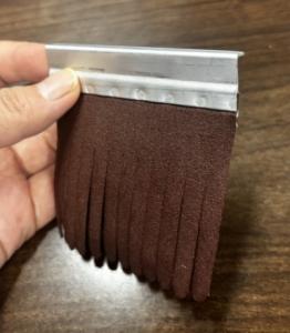 Wholesale Industrial Custom Aluminum Alloy Base Emery Cloth Sandpaper Strip For Furniture Polishing from china suppliers