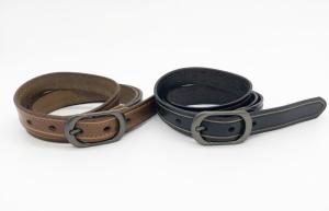 Wholesale 2.2cm Width Women'S Fashion Leather Belts With Skiving Line Along To Stitching from china suppliers
