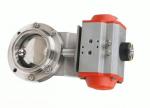 SS 1.5 Inch Welded Pneumatic Operated Butterfly Valve For Petroleum