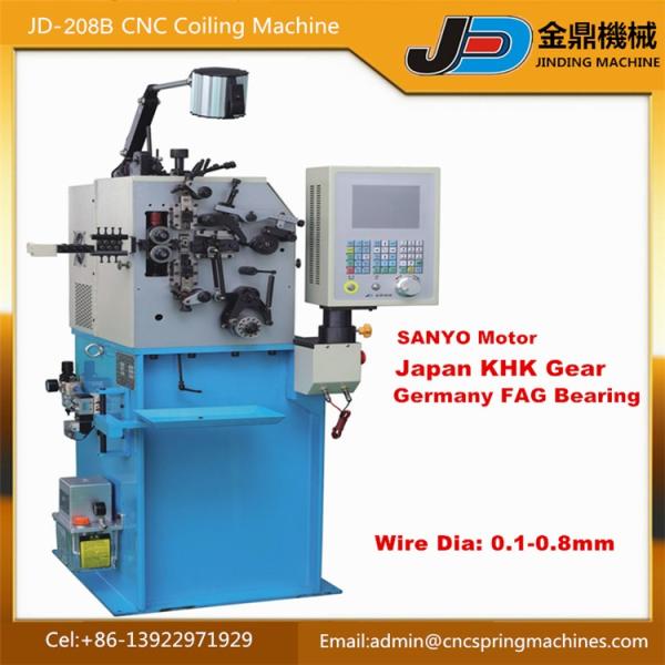 2 Axis Wire Diameter 0.1mm to 0.8mm CNC Torsion Spring Coiling Machine