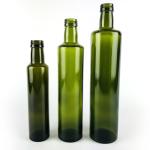 No Drip Nozzle Round Glass Olive Oil Bottle Dust Proof OEM Service Support