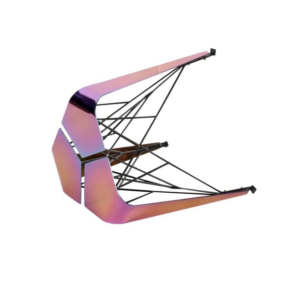 Modern Unique Stool Cafe Bar Home Portable Dining Chair Stool Stainless Steel