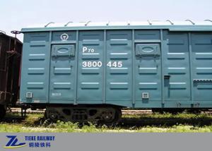 Wholesale 1435mm Gauge Goods Train Wagon 70t Anti Corrosion Railway Box Car from china suppliers