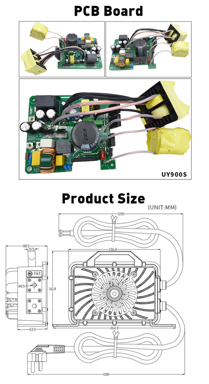 36V 20A Electric Scooter Charger IP65 Surfboard Battery Charger Li Ion
