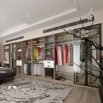 Adjustable Small MDF Master Walk In Closet Wardrobe Cupboards Furniture