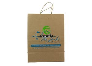 Wholesale Custom Retail Craft Brown Paper Bags , Packaging Kraft Shopping Bags With Handle from china suppliers