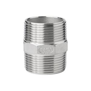 Wholesale DIN ANSI ASTM Stainless Steel Screwed Pipe Fittings F316L F304L stainless steel hex nipple from china suppliers