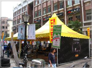 Wholesale Yellow Top Cover Fabric High Peak Tents High Performance 80 KM / H Wind Load from china suppliers