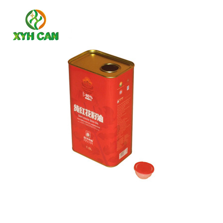 Olive Oil Tin Can Tall Metal Tin Can With Glass Candle Holder Customized Logo