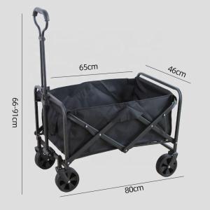 Wholesale 5 Inch Rubber Wheels Folding Beach Wagon No Brakes Outdoor Camping Outdoor Utility Cart from china suppliers