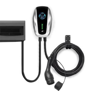 Wholesale 4.3'' Color Screen 32A Type 2 Wall Mounted EV Charger 7KW from china suppliers