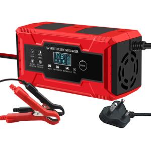 Wholesale Trending products 2023 new arrivals Portable 12V Pulse Repair LCD Display Smart Fast Charge Car Battery Charger for Motorcycle from china suppliers