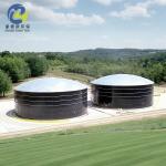 Dark Blue Glass Fused To Steel Bolted Tank For Drinking Water Storage