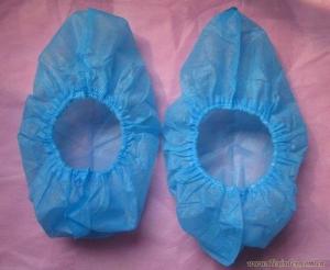 Wholesale Anti Skid Disposable Blue Hospital Cleanroom Cloth Shoe Cover Non Slip from china suppliers