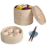 10 inch Handmade Bamboo Steamer Customized Logo Acceptable from Vietnam