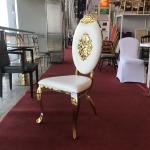 Sturdy Lightweight Stainless Steel Seating With Gold Finish 4 Legs