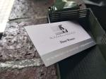 Silver Foil Embossed Business Cards , Delicate Letterpress Name Card 600gsm