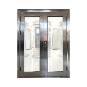 Wholesale KDSBuilding High Quality Low Price China Supplier Double Glass Single Steel Door Design from china suppliers