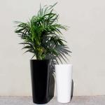Round Large Fiberglass Flower Pots for Outdoor Street Landscape