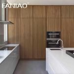 Classic Wood Kitchen Cabinet Affordable Price Customized Modern Wood Grain