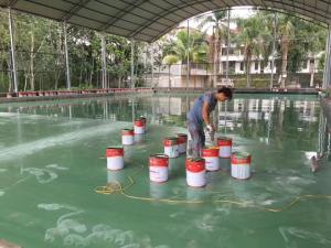 Wholesale Waterproof PU Sports Court Material For Indoor Or Outdoor Cement Asphalt from china suppliers